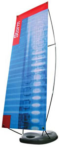 Storm outdoor banner stand